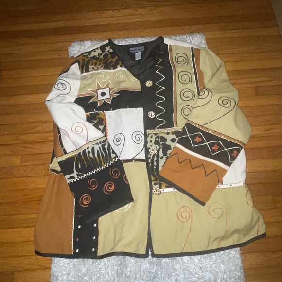 Indigo Moon Button Down Jacket - Picture 3 of 7